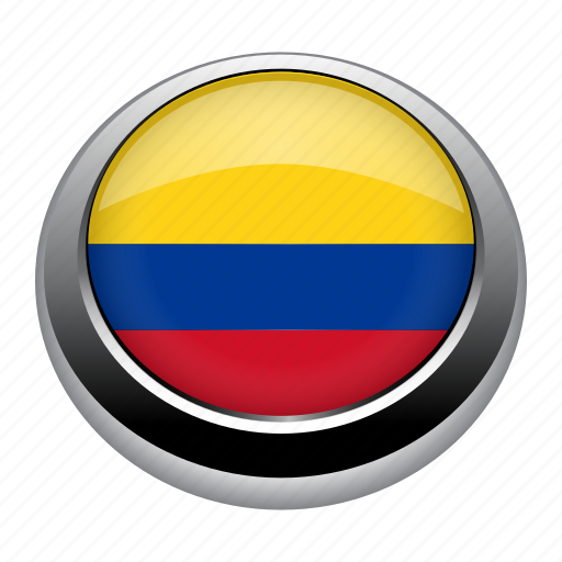 Badge, colombia, country, flag, nation icon - Download on Iconfinder