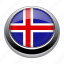 circle, country, flag, flags, iceland, nation 