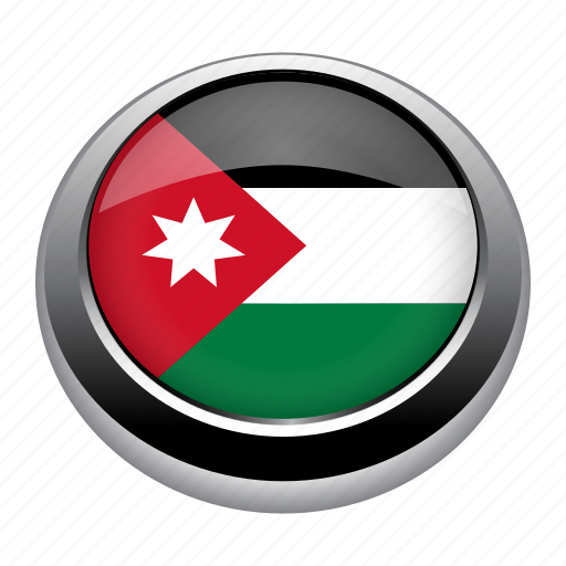 Circle, country, flag, flags, jordan, national icon - Download on Iconfinder