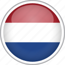 caribbean netherlands, circle, country, flag, national