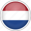 caribbean netherlands, circle, country, flag, national 