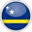 circle, country, curacao, flag, national 