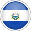 circle, country, el salvador, flag, national 