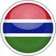 circle, country, flag, gambia, national 