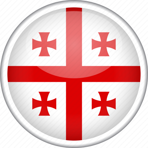 Circle, country, flag, georgia, national icon - Download on Iconfinder