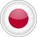 circle, country, flag, japan, national