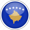 circle, country, flag, kosovo, national