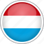 circle, country, flag, luxembourg, national 
