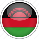 circle, country, flag, malawi, national