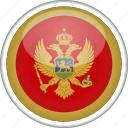 circle, country, flag, montenegro, national
