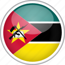circle, country, flag, mozambique, national