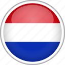 circle, country, flag, national, netherlands