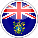 circle, country, flag, national, pitcairn islands