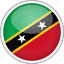 circle, country, flag, national, saint kitts and nevis 