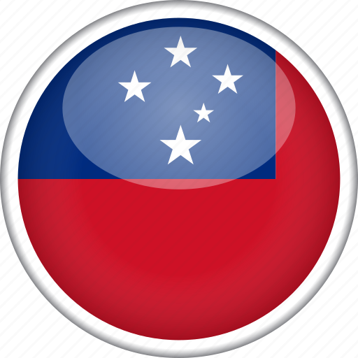 Circle, country, flag, national, samoa icon - Download on Iconfinder