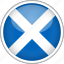 circle, country, flag, national, scotland 