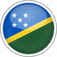 circle, country, flag, national, solomon islands 