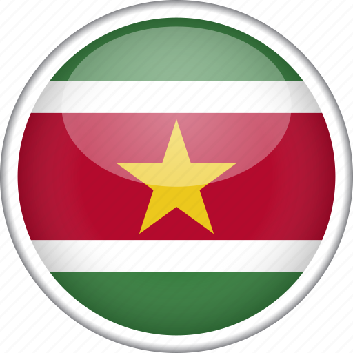 Circle, country, flag, national, suriname icon - Download on Iconfinder