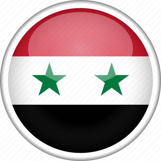 Circle, country, flag, national, syria icon - Download on Iconfinder
