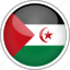 circle, country, flag, national, western sahara 