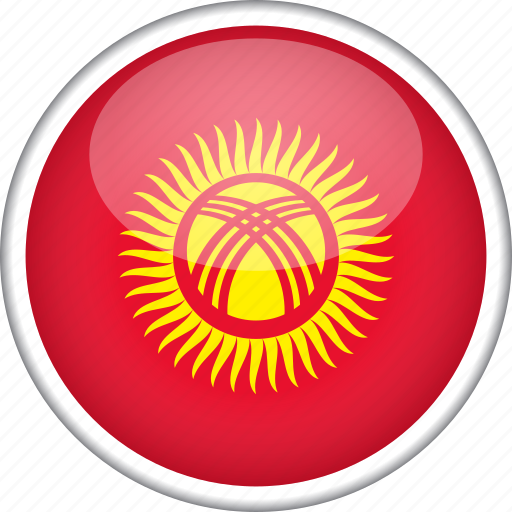 Circle, country, flag, kyrgyzstan, national icon - Download on Iconfinder