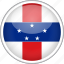 circle, country, flag, national, netherlands antilles 