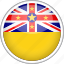 circle, country, flag, national, niue 