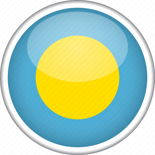 Circle, country, flag, national, palau icon - Download on Iconfinder
