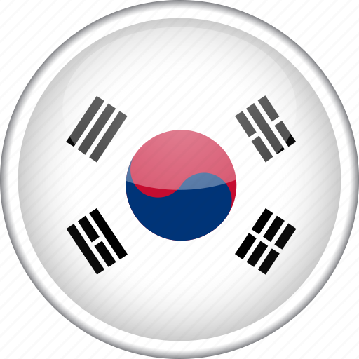 Circle, country, flag, national, south korea icon - Download on Iconfinder