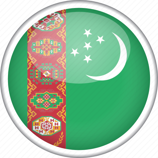 Circle, country, flag, national, turkmenistan icon - Download on Iconfinder