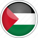 circle, country, flag, national, palestine
