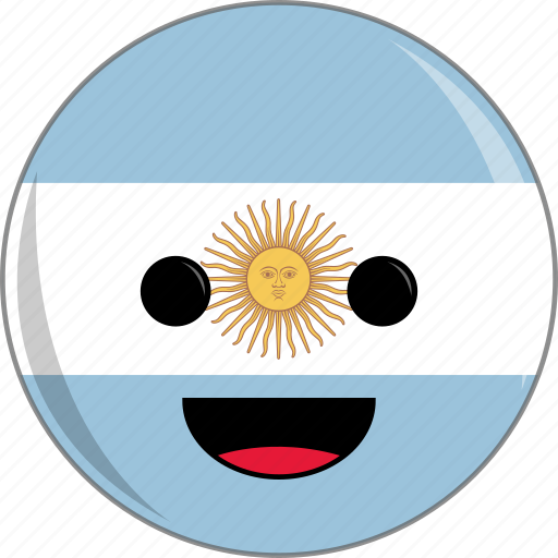 Argentina, awesome, country, cute, face, flags, latino icon - Download on Iconfinder