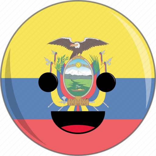Awesome, country, cute, ecuador, face, flags, latino icon - Download on Iconfinder