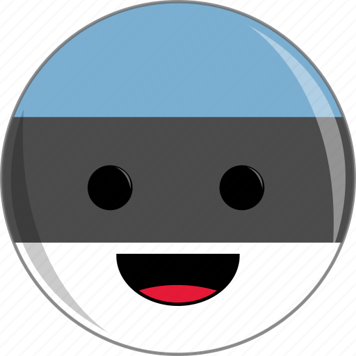 Awesome, country, cute, estonia, face, flags icon - Download on Iconfinder