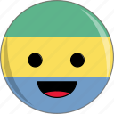 awesome, colorful, country, cute, face, flags, gabon