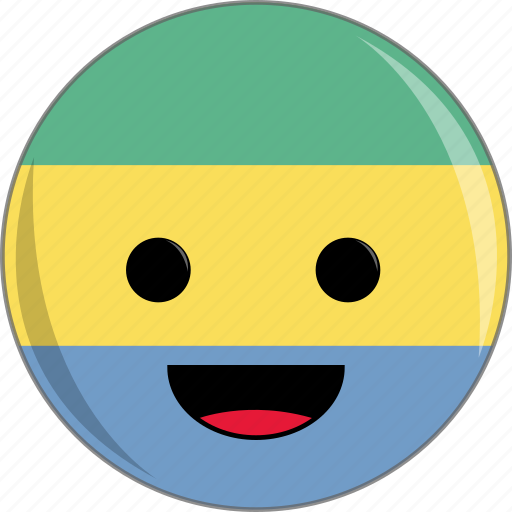 Awesome, colorful, country, cute, face, flags, gabon icon - Download on Iconfinder