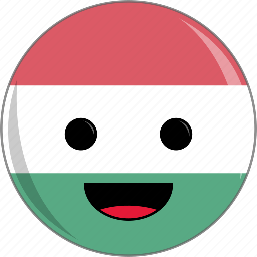 Awesome, countries, country, cute, face, flags, hungary icon - Download on Iconfinder