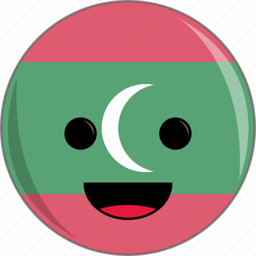 Awesome, countries, country, cute, face, flags, maldives icon - Download on Iconfinder