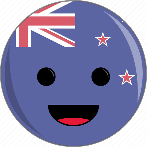 Awesome, country, cute, face, flags, new, zealand icon - Download on Iconfinder