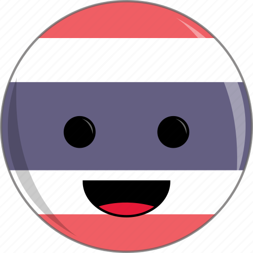 Awesome, country, cute, face, flags, thailand icon - Download on Iconfinder