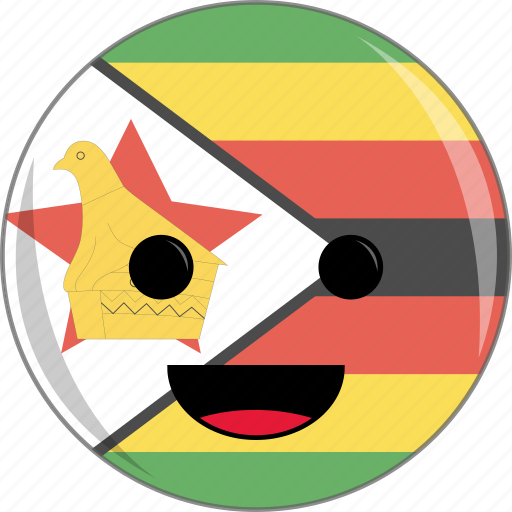 Awesome, country, cute, face, flags, zimbabwe icon - Download on Iconfinder