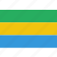 country, flag, gabon, gabonese, national 