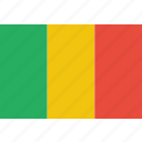 country, flag, mali, national