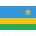 country, flag, national, rwanda