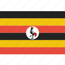 country, flag, national, uganda