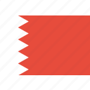bahrain, country, flag, national 