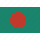 bangladesh, country, flag, national
