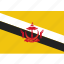 brunei, country, flag, national 