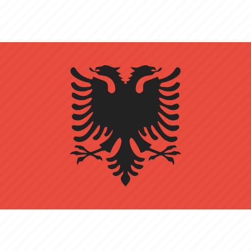 Albania, country, flag, national icon - Download on Iconfinder
