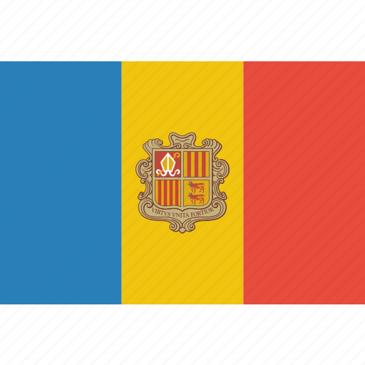 Andorra, country, flag, national icon - Download on Iconfinder